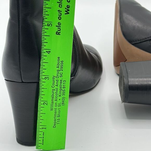 Franco Sarto Boots Size 6.5 Olympia Ankle Black Leather - Picture 8 of 11